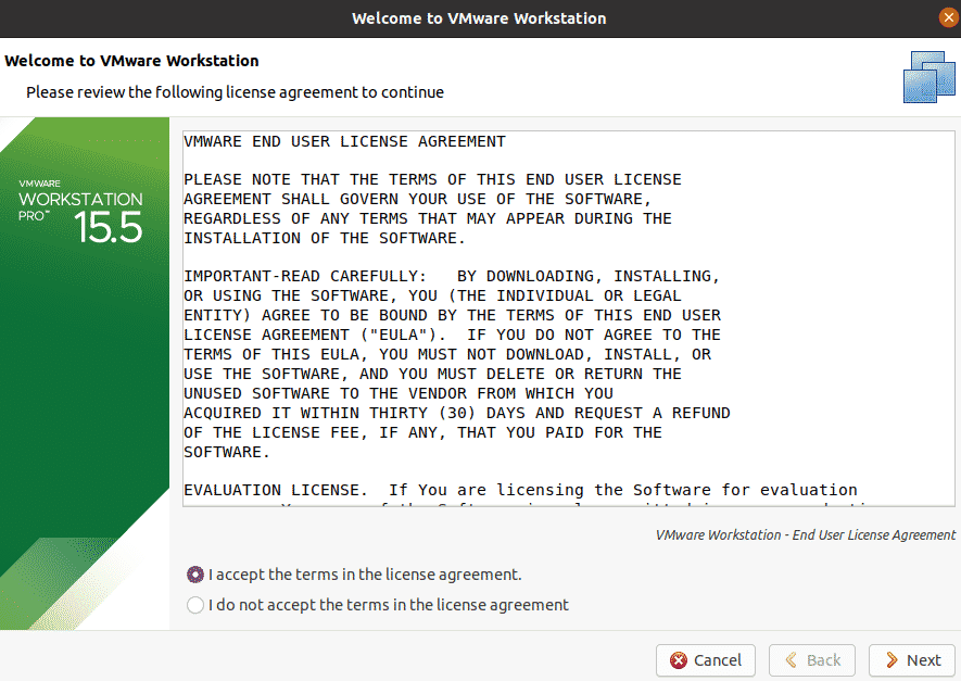 VMware Workstation Ubuntu