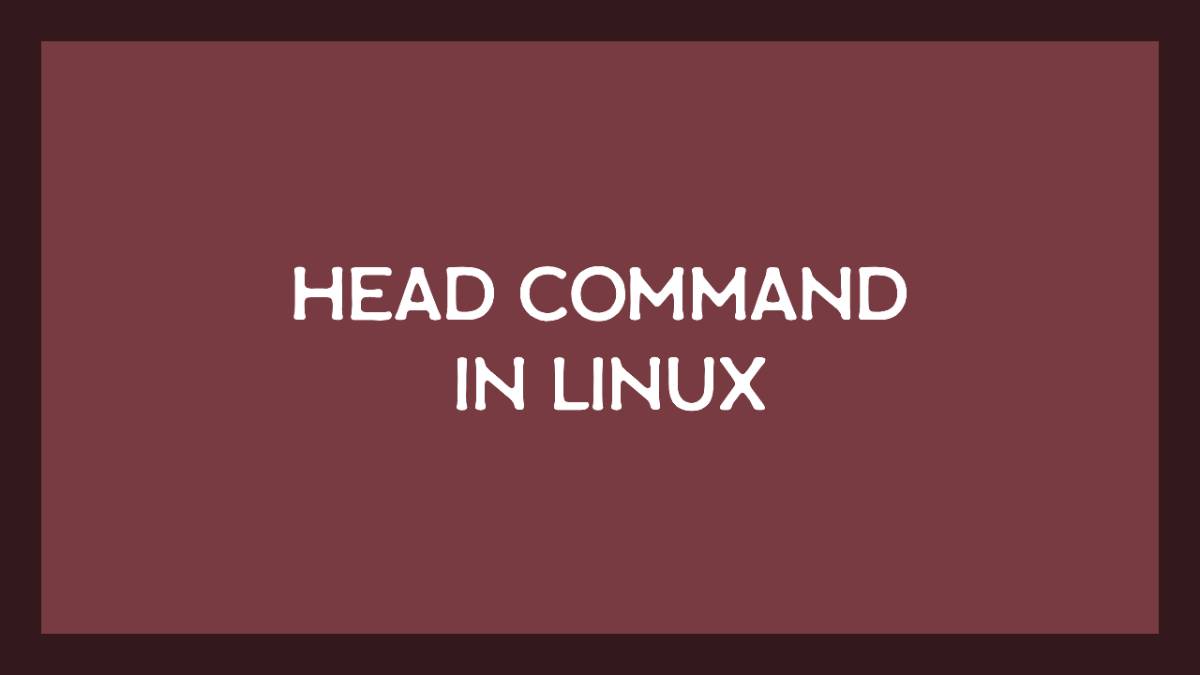 Head Command in Linux