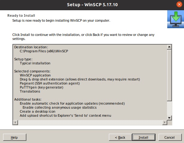 Winscp установить на ubuntu