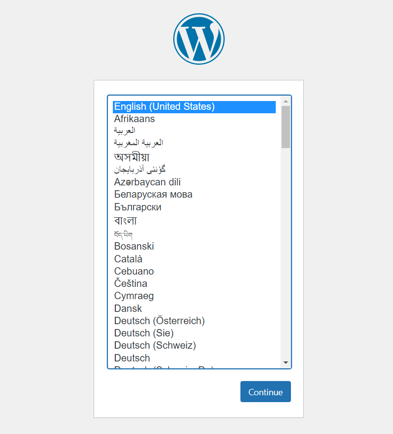 WordPress Setup Wizard