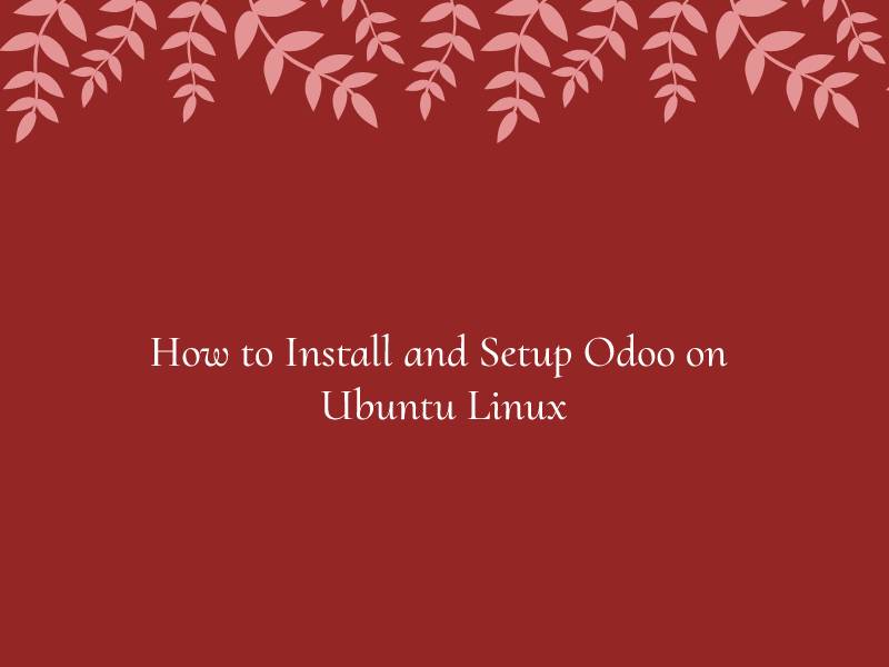 How to Install and Setup Odoo on Ubuntu Linux