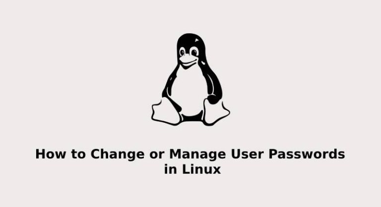 How To Change Or Manage User Passwords In Linux Linux Tutorial Hub