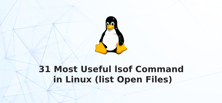 31 Most Useful lsof Command in Linux (list Open Files)